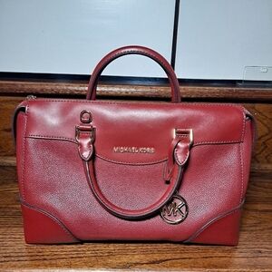MICHAEL Michael Kors Burgundy Maya Satchel Large Size